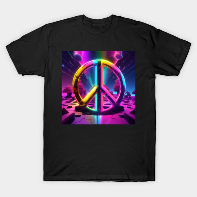 Peace Sign T-Shirt by Musical Art By Andrew